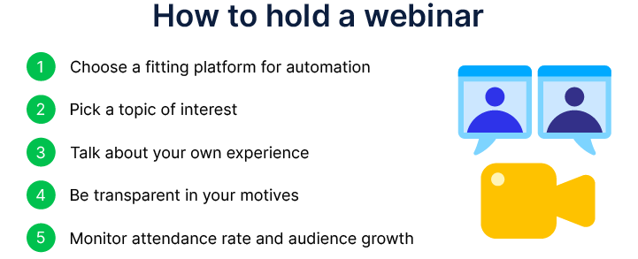 how to hold a webinar