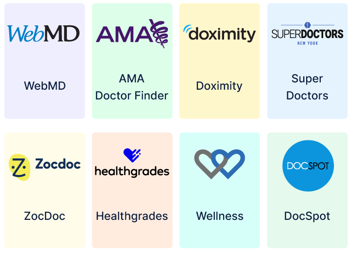 Most popular healthcare directories