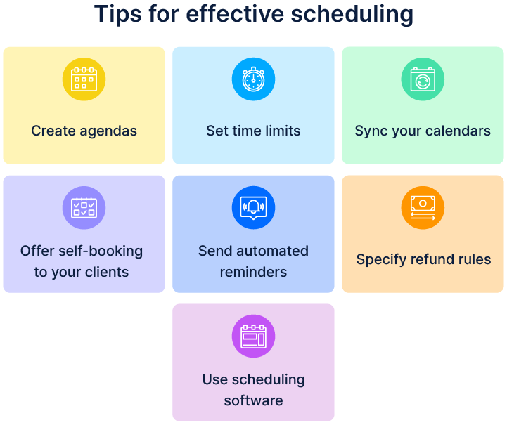 Tips for effective scheduling