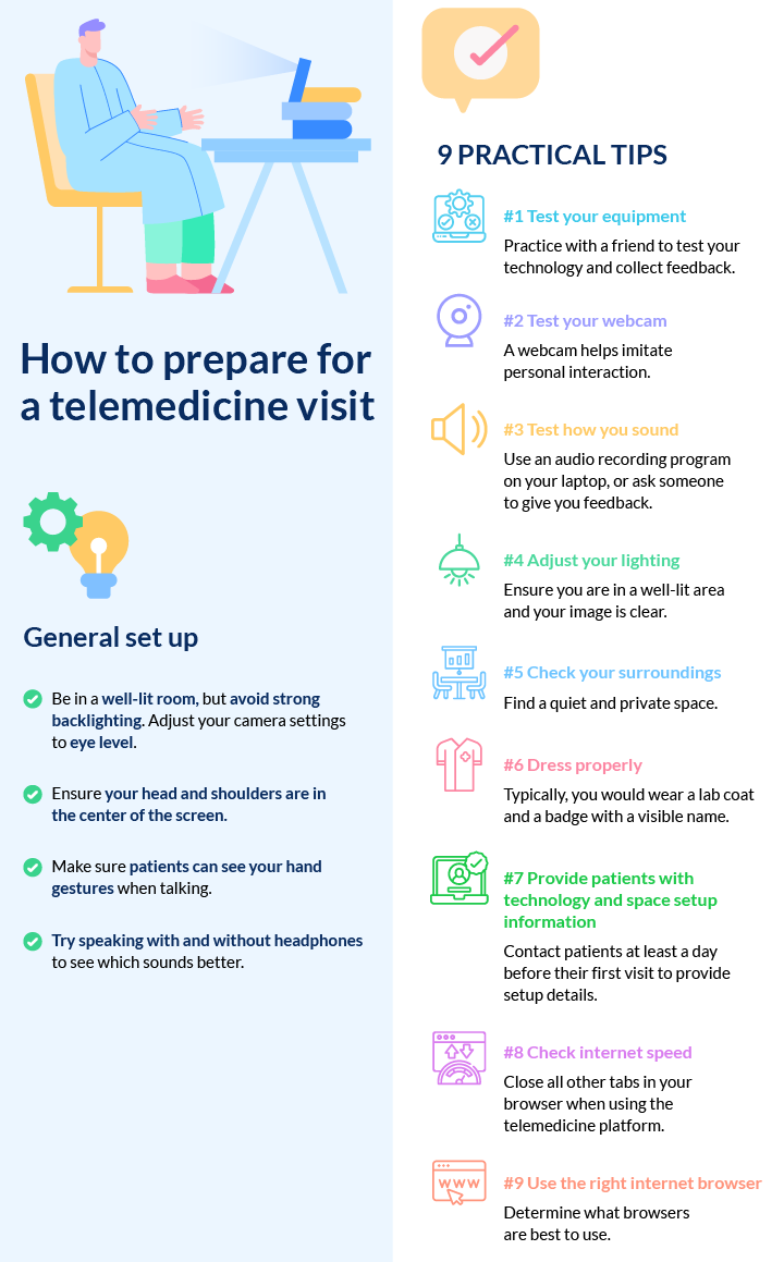 9 practical tips for a successful telehealth visit