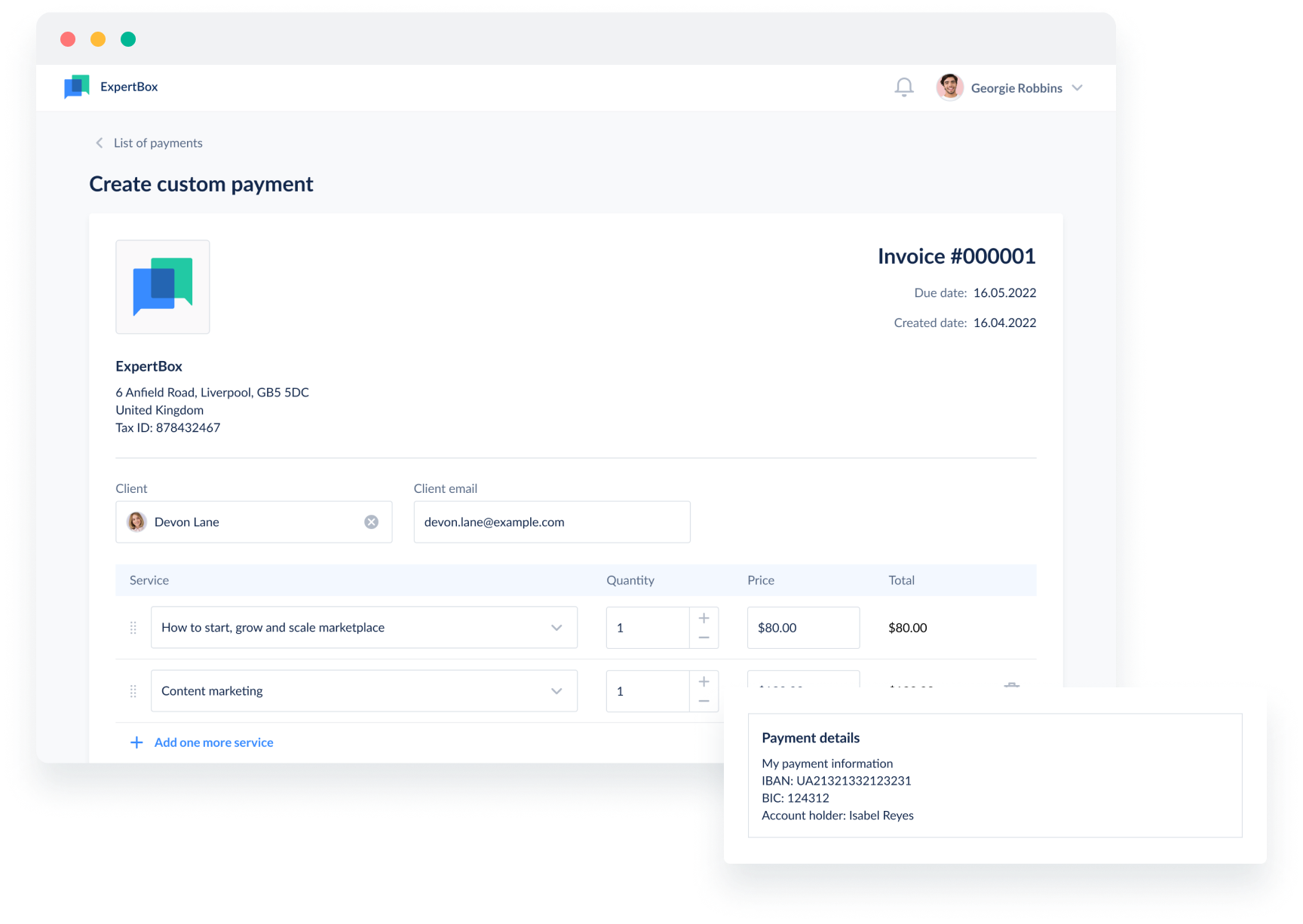 Payment tool
